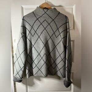 Christian Siriano diamond print sweater Sz M